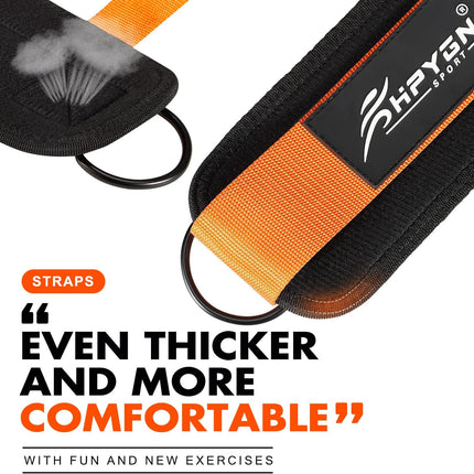Cable Machine Ankle Straps – Padded for Glutes, Hip Abductors & Leg Training