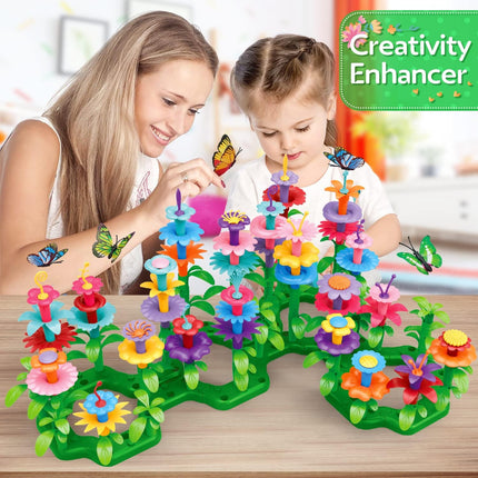 Flower Garden Building Toys – STEM Stacking Game for Girls 3–7 (148 PCS)