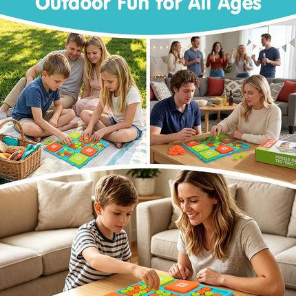 9 in 1 Detachable XO Board Game Travel Family Game for Kids Ages 6+