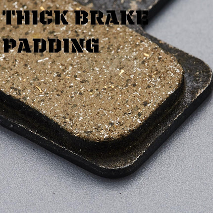 2 Pairs Bike Disc Brake Pads for Shimano Deore & Tektro TRP, Resin & Sintered
