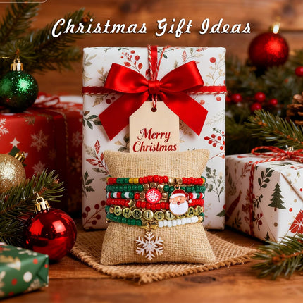 Christmas Friendship Bracelet Kit – 2100PCS Beads & Charms for DIY Gifts