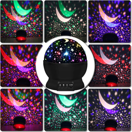 Night Light for Kids, Star Projector 360° Rotating, 16 Color LED Lamp with USB