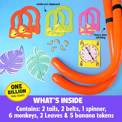 Monkey Tail Party Game for Adults & Families, Indoor Outdoor Fun