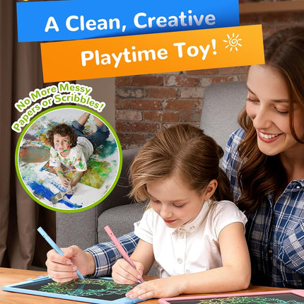 Kids LCD Writing Tablet 10 Inch Colorful Doodle Pad Learning Educational Toy