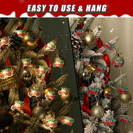 2 Pack 7ft Battery Operated Christmas Tree Lights – 20 LED Warm White