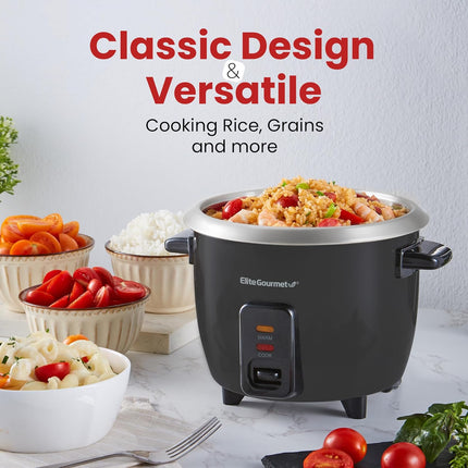 6-Cup Electric Rice Cooker – ERC003BX, Keep Warm, Soups, Stews & Cereals