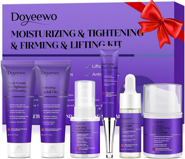 6-Pc Skincare Set for Women & Teens – Hydrate, Lift, Anti-Aging Gift