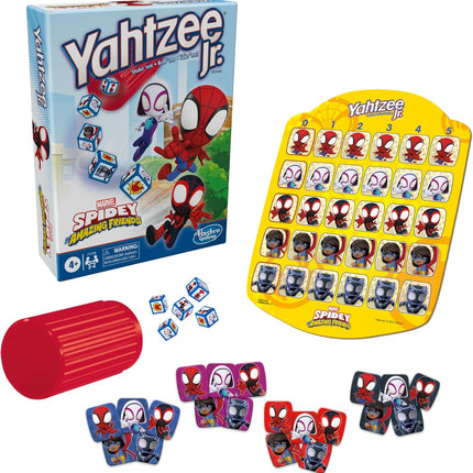 Spidey & His Amazing Friends Yahtzee Jr. Marvel Board Game for Kids 4+