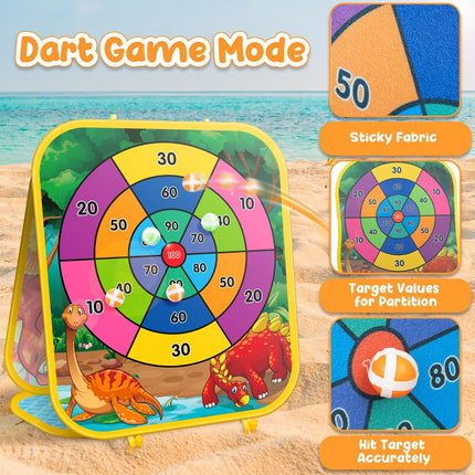Bean Bag Toss Game for Kids, Outdoor Cornhole Toy for Ages 3–8