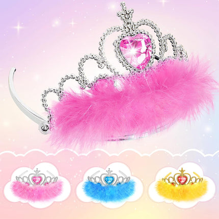 Princess Dress Up Shoes & Crown Set – Toddler Role Play Toys for Girls 3–6