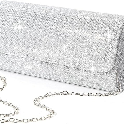 Women Sparkling Evening Clutch Purse Party Wedding Handbag Elegant Bag