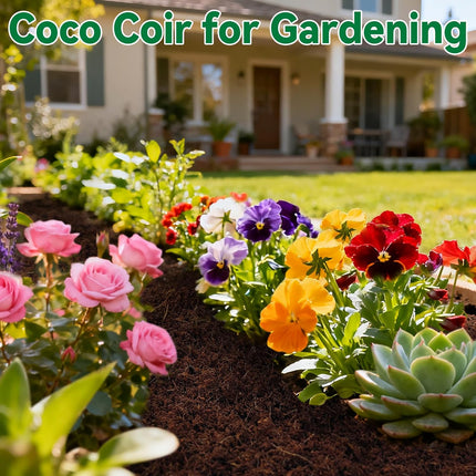 6 Pack Organic Coco Coir Bricks for Plants Compressed Coconut Husk Potting Soil Growing Mix