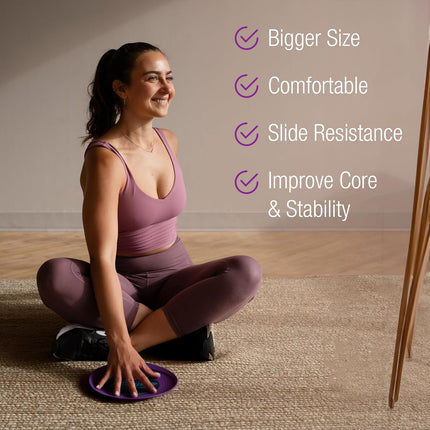 Exercise Sliders for Full-Body Resistance: Carpet & Hardwood Floor Discs with Video Workouts