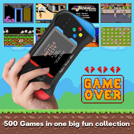 Handheld Game Console for Kids, 500 Retro Games, 3.5” LCD, Rechargeable