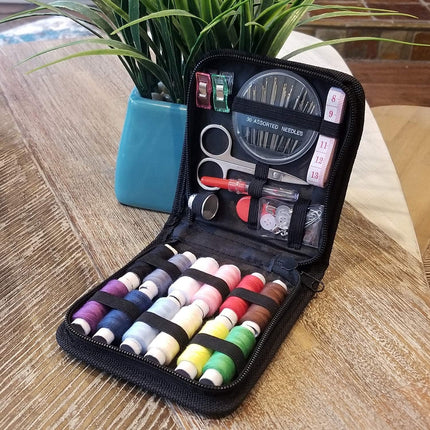 59PCS Travel Sewing Kit with Scissors Thread Tape Measure & Accessories