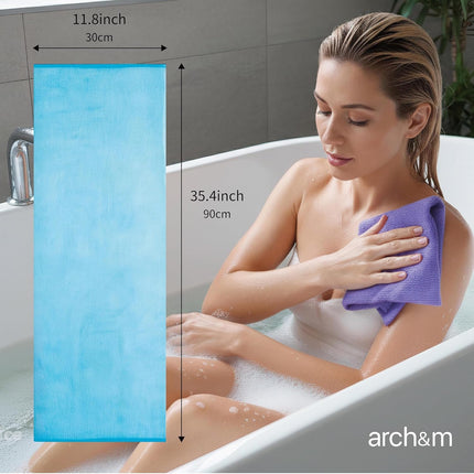 3-Pack Japanese & Korean Exfoliating Washcloths – Body Scrub & Shower