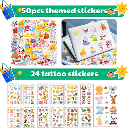 24Pack Stationery Party Favors for Kids – Birthday Goodie Bags, Classroom Gifts