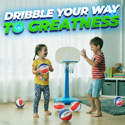 3 Pack Size 3 Mini Basketball Set with Pump for Kids Indoor Outdoor Play