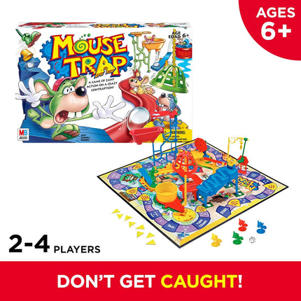 Mouse Trap Kids Board Game, Family Fun for 2–4 Players, Ages 6+