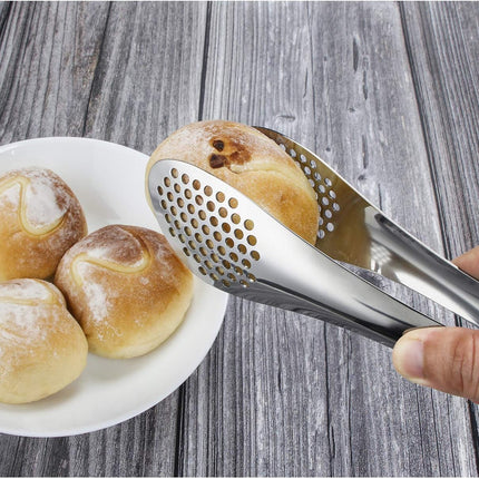 9 Inch Buffet Tongs Set of 2 Stainless Steel Food Serving Kitchen Tongs