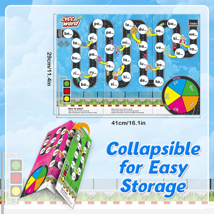 Phonics Board Games for Kids – CVC & CVCC Reading Games Ages 4–6
