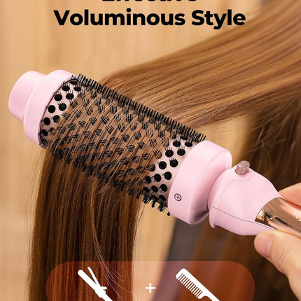 3PCS Interchangeable Curling Iron Set with Ceramic Hot Brush for Hair