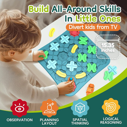 Kids STEM Logic Game – Road Builder Brain Teaser Puzzle for Ages 3–7