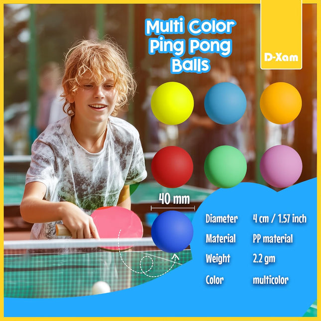 Colored Ping Pong Balls 30/50 Pack Table Tennis Balls for Games Crafts Party