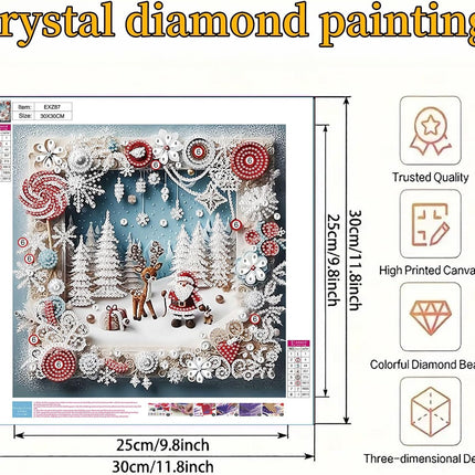 5D Diamond Art Kit for Adults – DIY Crystal Painting by Number 11.8x11.8"