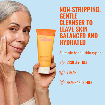 Hydrating Facial Cleansing Gel – Rosewater & Pineapple Extracts, Brightening