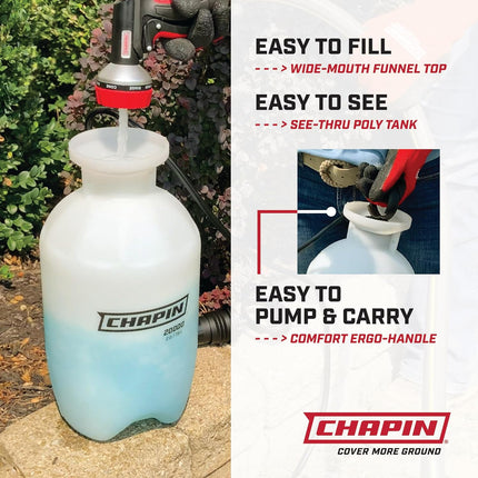 SureSpray Pump Sprayer 1-Gallon – Long Reach Hose, Easy Fill, Adjustable