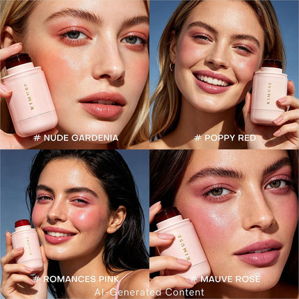 Jelly Cheek & Lip Tint, Multi-Use Blush for Lips Eyes & Cheeks, Vegan, Buildable
