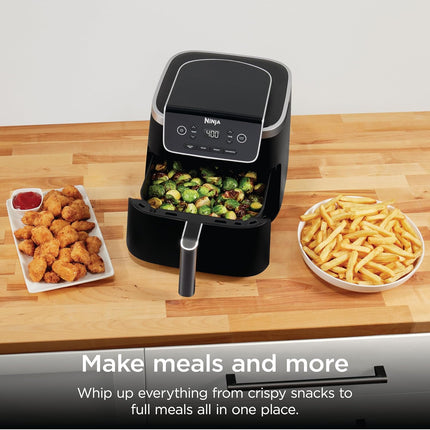 Grey 5 Quart Air Fryer 4 in 1 Cooking Appliance with Nonstick Basket