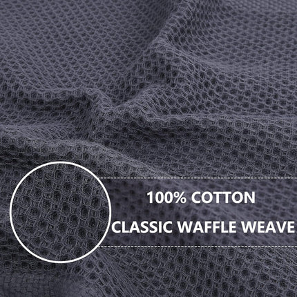 6-Pack Cotton Waffle Weave Dish Cloths – Ultra Soft, Absorbent, Quick Dry