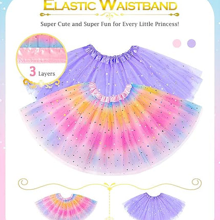 Princess Dress Up Costume for Little Girls – Pretend Play Outfit Ages 3–6