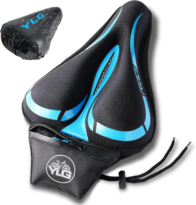 Memory Foam Gel Bike Seat Cover for Peloton Indoor Outdoor Bikes Waterproof