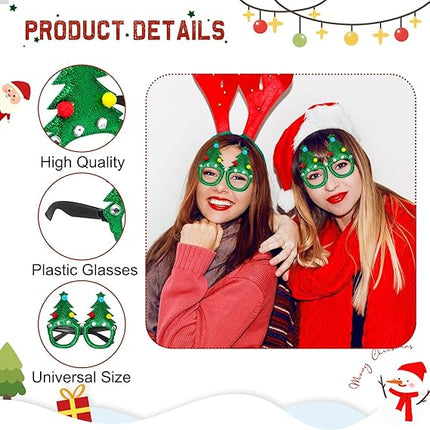 St. Patrick’s Day Party Glasses – Glitter Christmas Frames for Photo Booth Props