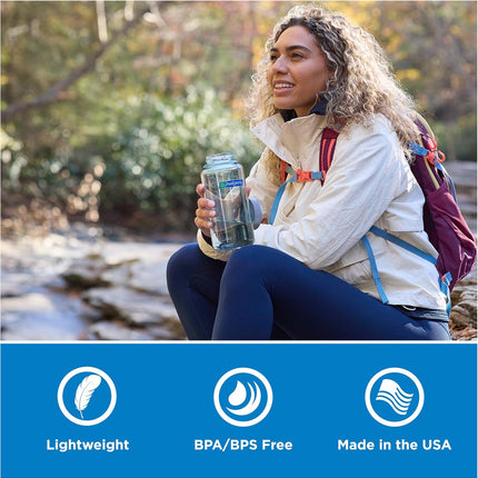 32 oz Wide Mouth Water Bottle BPA Free Leakproof Lightweight for Travel