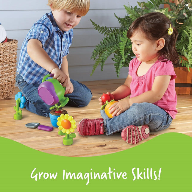 Toddler Gardening Set with 9 Pieces Learning Garden Toys for Kids Ages 2+