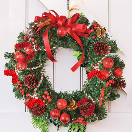 16PCS Holiday Garland Ties – Red, Green & White Flexible Reusable Decoration Clips