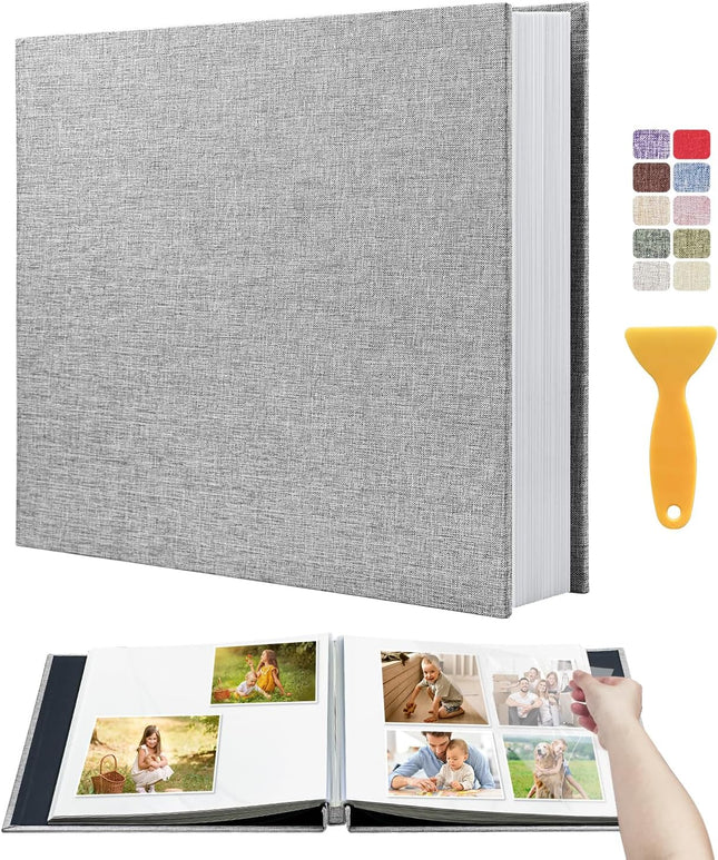 Large Self-Adhesive Photo Album, 40 Pages for 4x6, 5x7 and 8x10 Photos