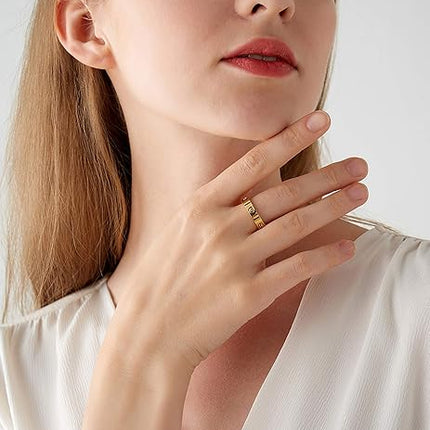 18K Gold-Plated Love & Friendship Ring – Stainless Steel Promise Ring