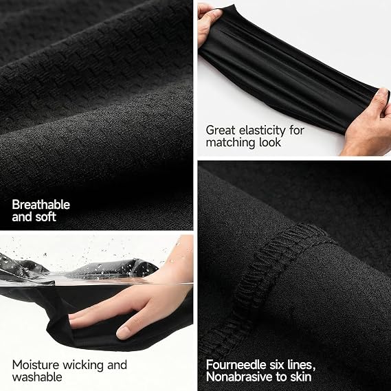 3 Pack Cooling Skull Caps for Men and Women Breathable Sweat Wicking Helmet Liners