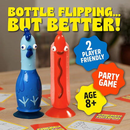 Chicken vs Hotdog Party Game Family Outdoor Yard Game Flipping Fun