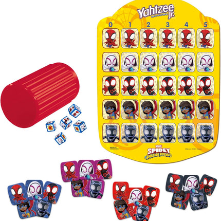 Spidey & His Amazing Friends Yahtzee Jr. Marvel Board Game for Kids 4+