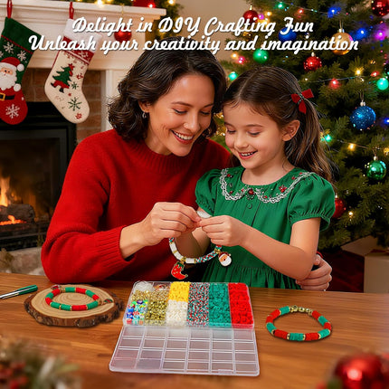 Christmas Beads for Bracelets 3000PCS | Clay Beads DIY Jewelry & Crafts