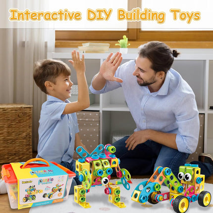 199PCS STEM Building Blocks Toy, Educational Construction Set for Kids 3–8+