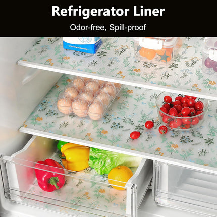 Sage Green Kitchen Shelf Liner – 17.5"x78.7", Waterproof, Non-Adhesive