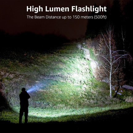 Waterproof LED Flashlight – High Brightness, Adjustable Beam, AAA Batteries