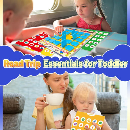 Memory Game for Kids Ages 3-5 – Travel Toy, Board Game & Road Trip Fun